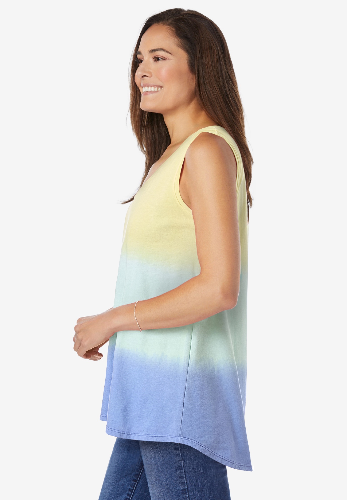 Hi-Low Tank in Indigo