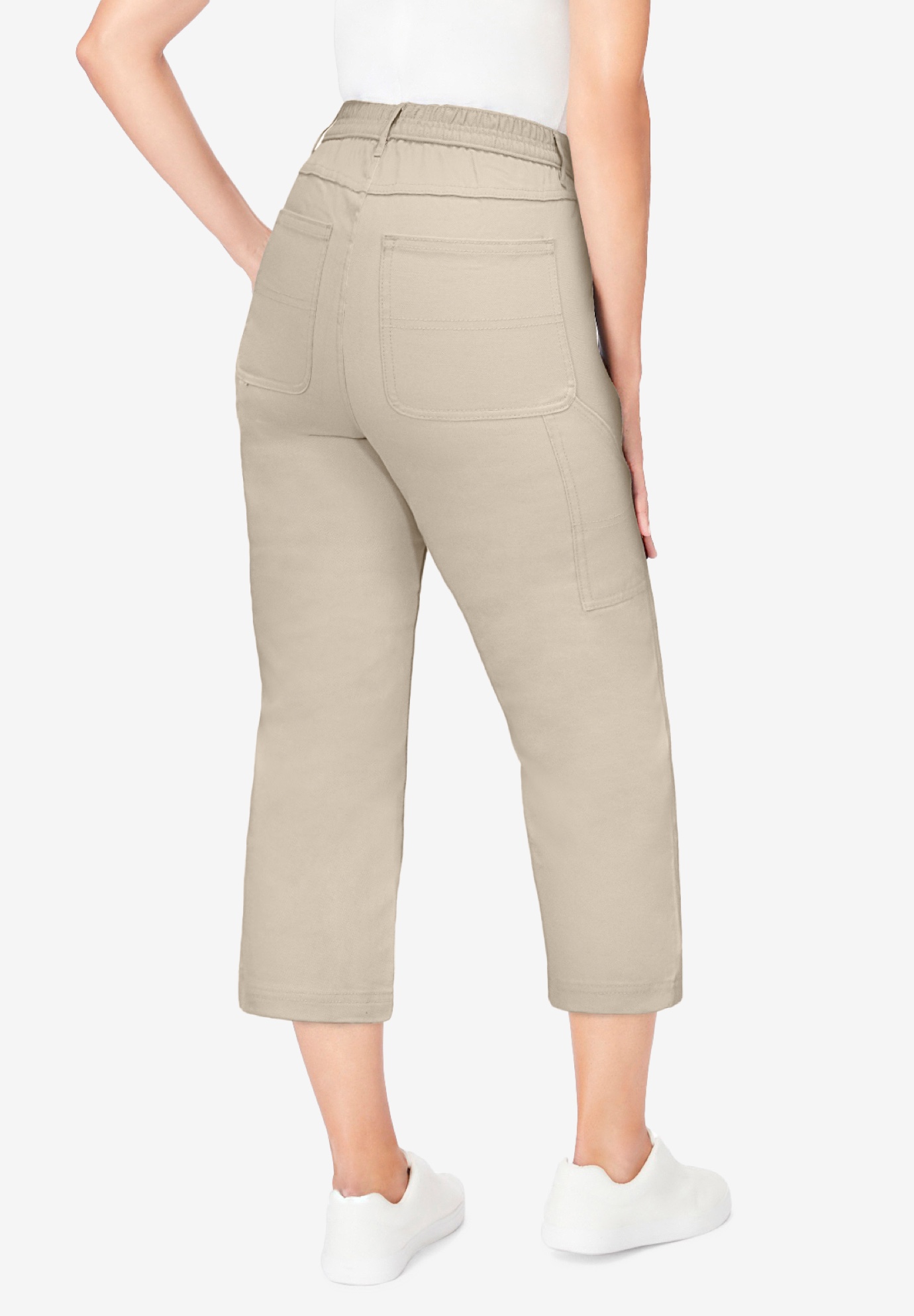 Woman Within Plus Size Carpenter Denim Capri - Picture 12 of 18