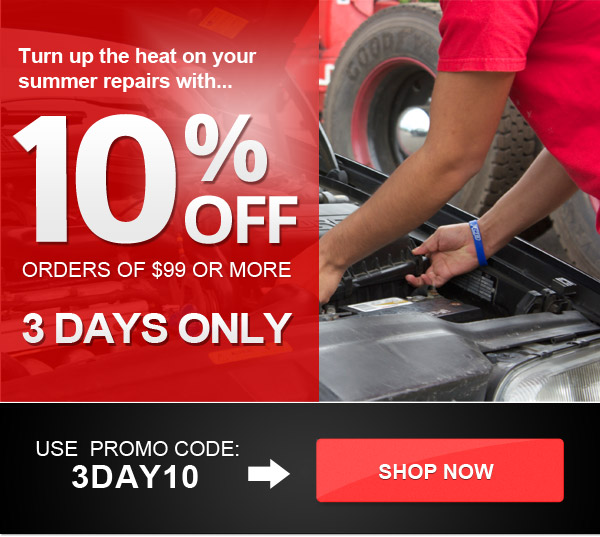 10% off orders over $99 for 3 days only