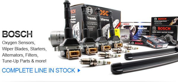 Complete Bosch line in stock with 10% off and free shipping
