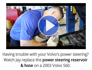 Volvo power steering reservoir and hose replacement video