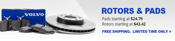 Genuine volvo rotors and pads ship free limited time only