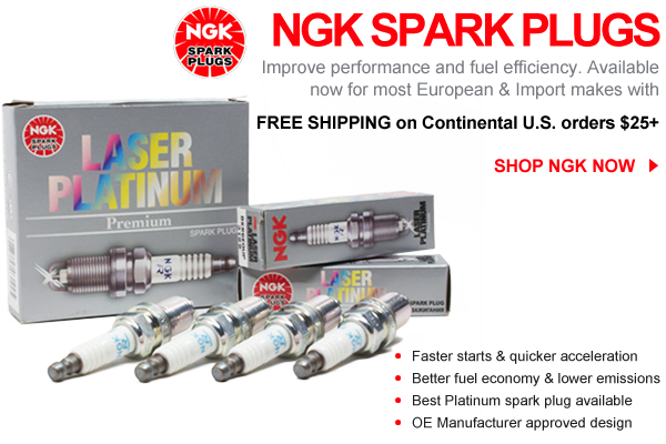 NGK spark plugs available at FCP with free shipping over $25