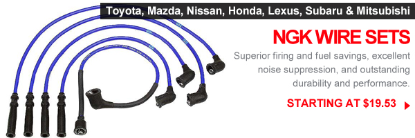 NGK wire sets available at FCP with free shipping over $25
