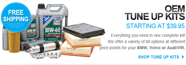 Tune up kits starting at $39.95 with free shipping