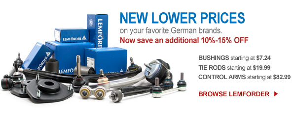 New low prices on all Lemforder parts