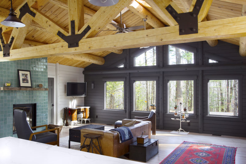 Floor-to-Ceiling Fireplace Tile Surround | Fireclay Tile