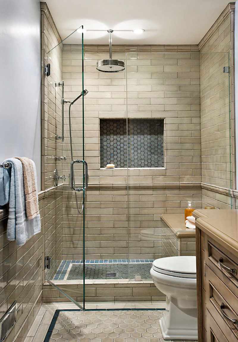 Classic and Neutral Bathroom Fireclay Tile