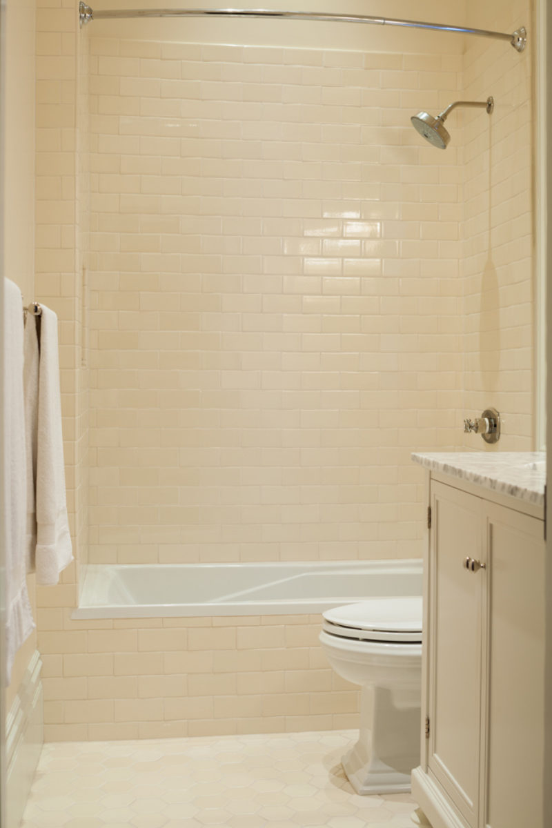 Naturally Neutral Bathroom in San Francisco Fireclay Tile