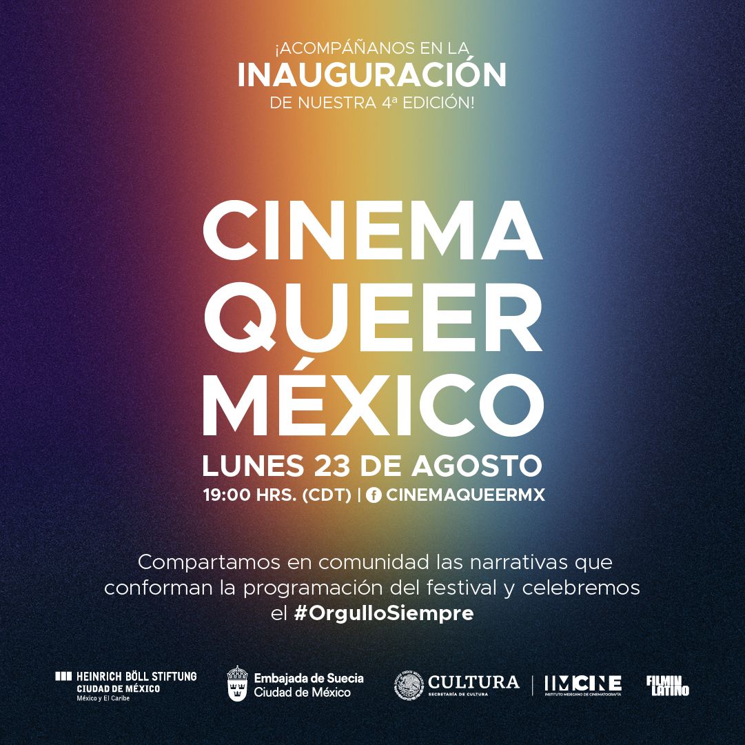 Cuarta edición de Cinema Queer México llega para visibilizar las diferentes narrativas LGBTQ+🏳️‍🌈🎬