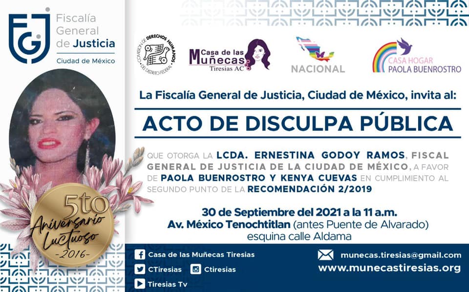 Ofrece Ernestina Godoy disculpa pública a favor de Paola Buenrostro y Kenya Cuevas 🏳️⚧️ 🏳️⚧️ 🏳️⚧️