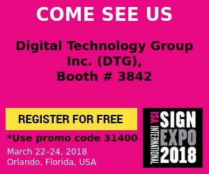Come See DTG at ISA 2018 - Booth 3842