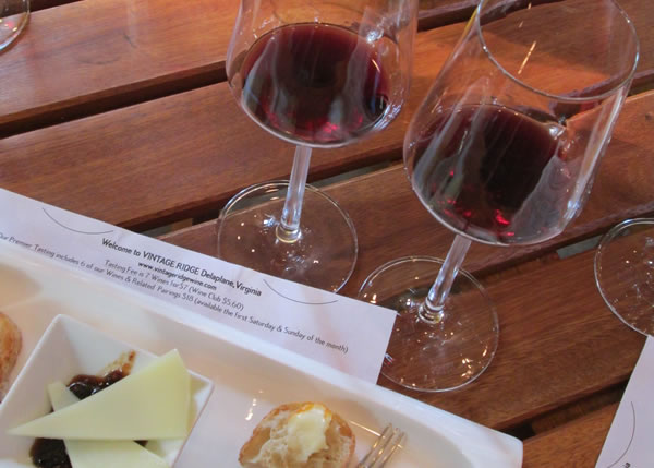 Food and wine pairings at Vintage Ridge Vineyard (Photo: Patra Wroten) 2012_10_vintageridge