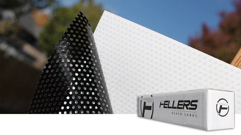 Fellers Black Label 6 Mil 50/50 Perforated Window Film - Duo Perf