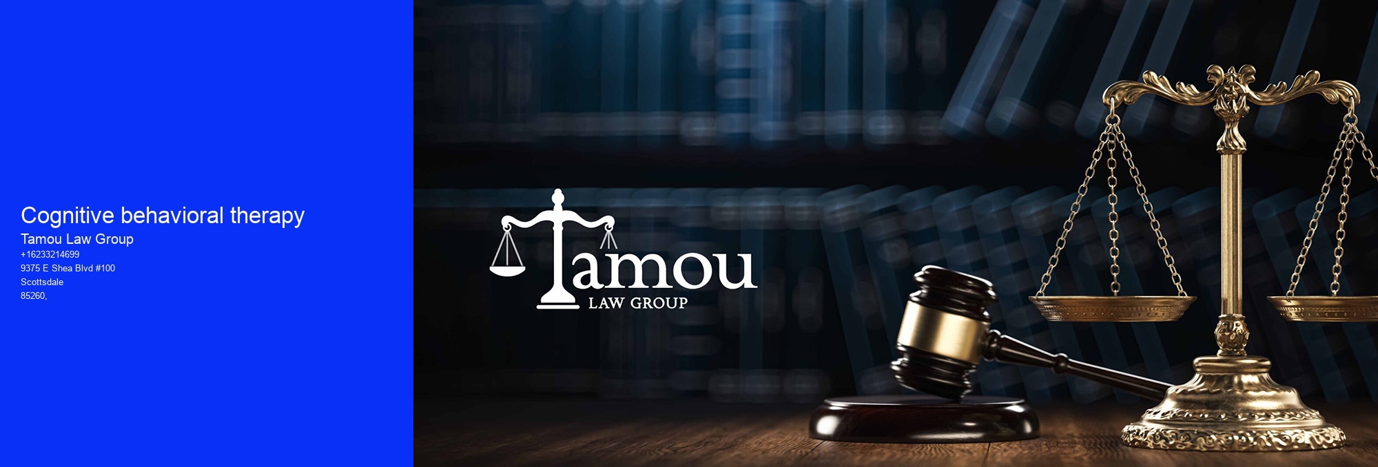 Cognitive behavioral therapy