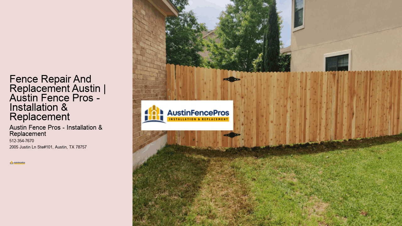 Fence Repair And Replacement Austin | Austin Fence Pros - Installation & Replacement