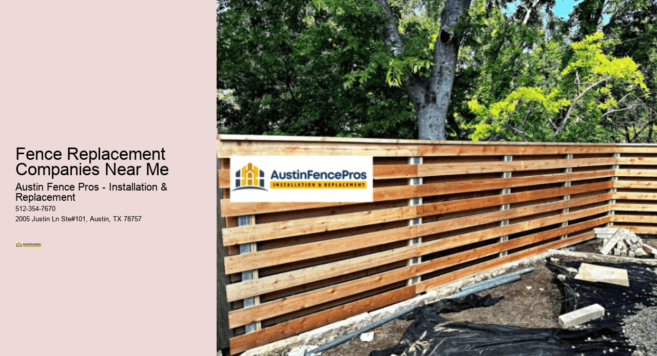 Fence Replacement Companies Near Me