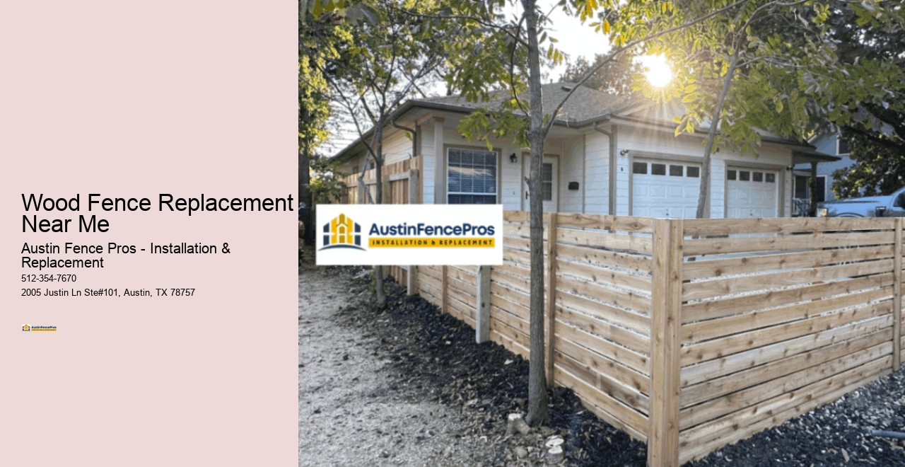 Wood Fence Replacement Near Me