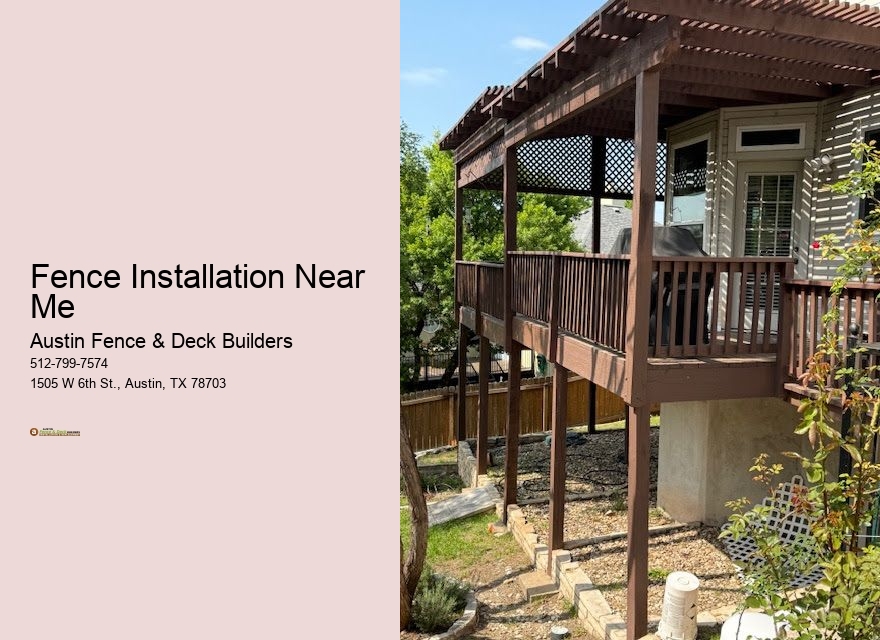 Fence Installation Near Me