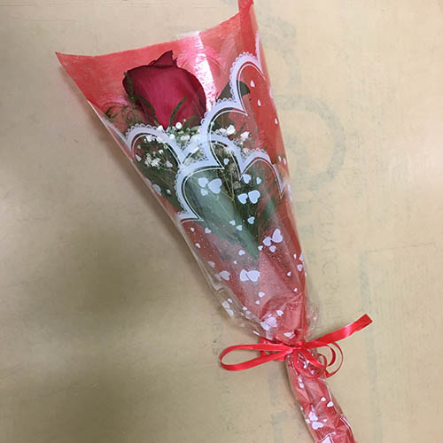 Roys Florist夢莱花店 - 单枝玫瑰带满天星