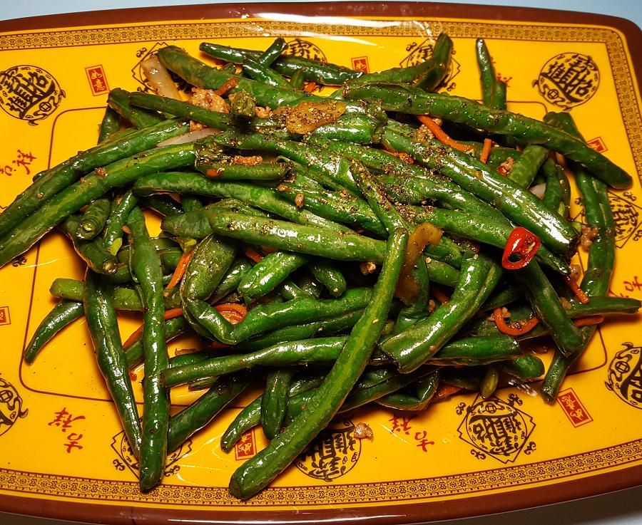 金陵饭店 - 干煸四季豆(辣)