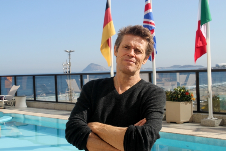 Willem Dafoe no Hotel Windsor, onde recebeu a imprensa para divulgar o longa-metragem A Mulher durante o 13º Festival do Rio — Foto: André Henrique Oliveira/Festival do Rio