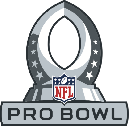 Logo of the pro bowl national Royalty Free Vector Image