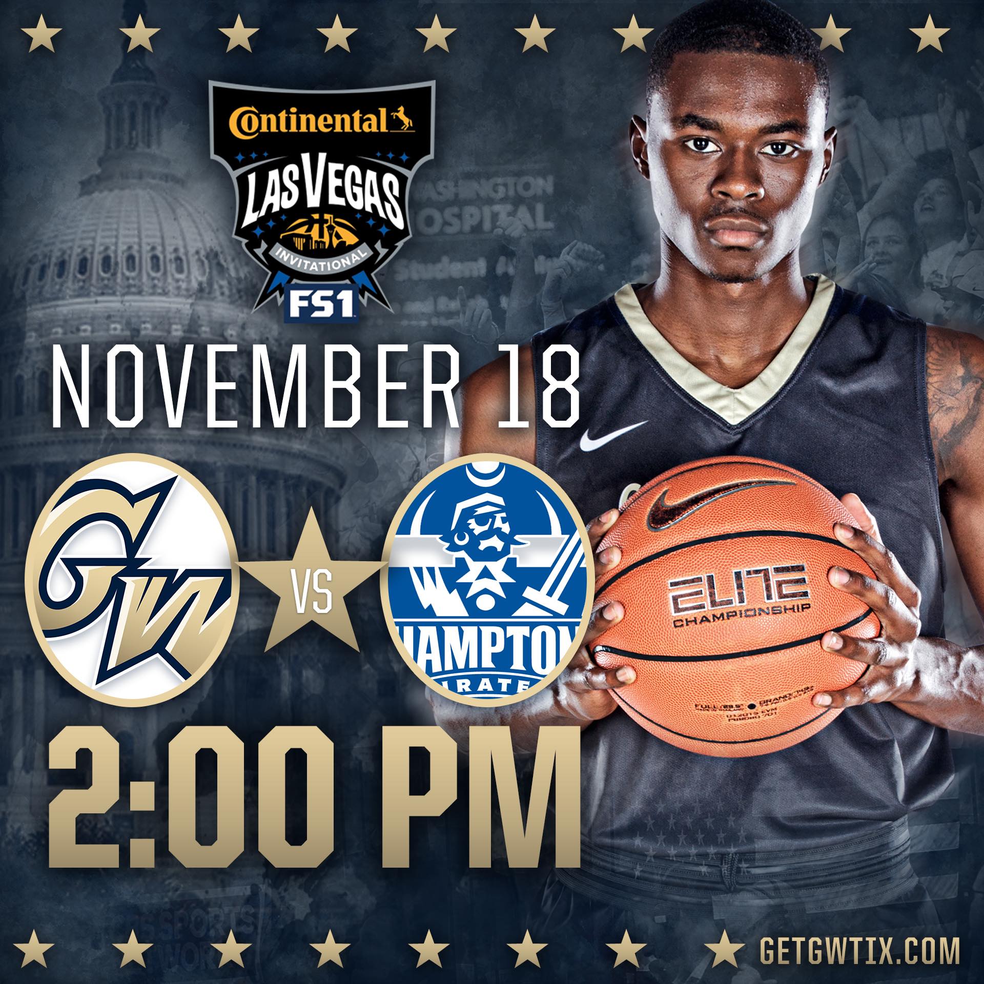 GW Men's Basketball vs. Hampton
