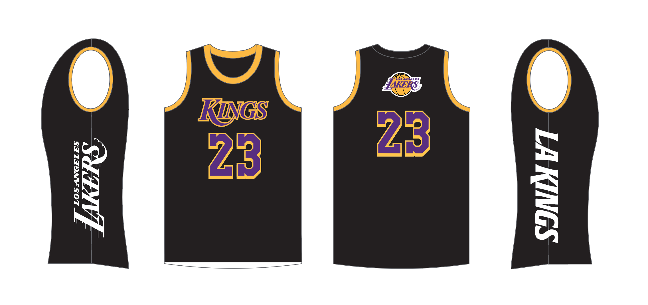 los angeles kings lakers jersey