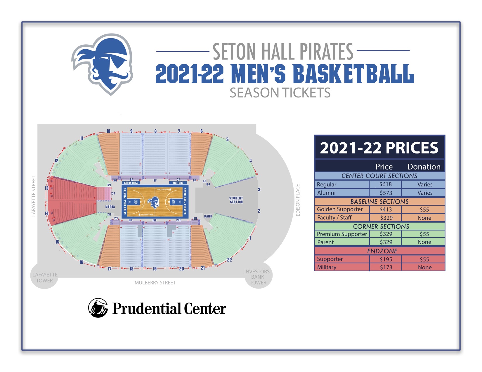 Seton Hall Men s Basketball 2021 22 Season Tickets