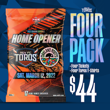 RGV Toros Opening Day 4 Ticket Package