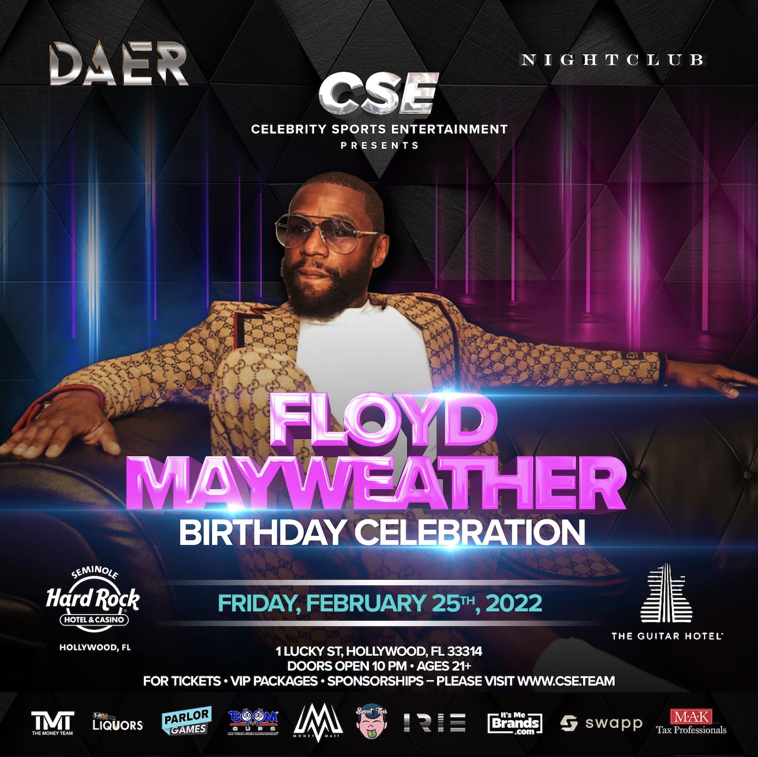 Celebrity Sports Entertainment presents… Floyd Mayweather Birthday Celebration