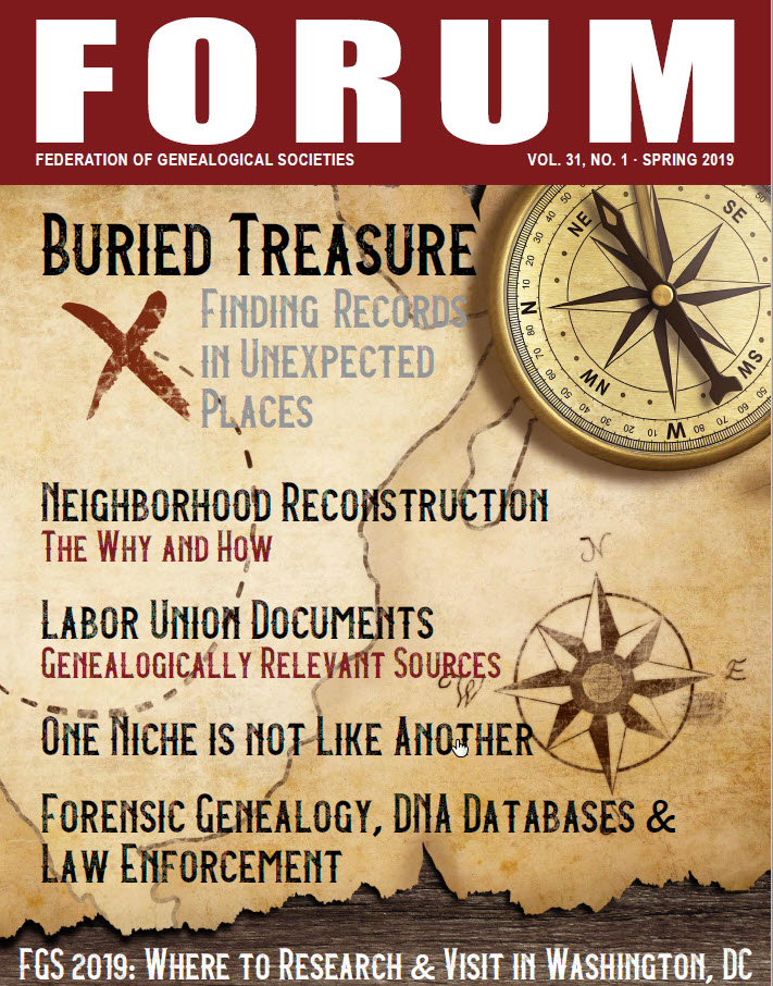 Cover_V31N1_Spring_2019 Cover Spring 2019 FORUM V31N1