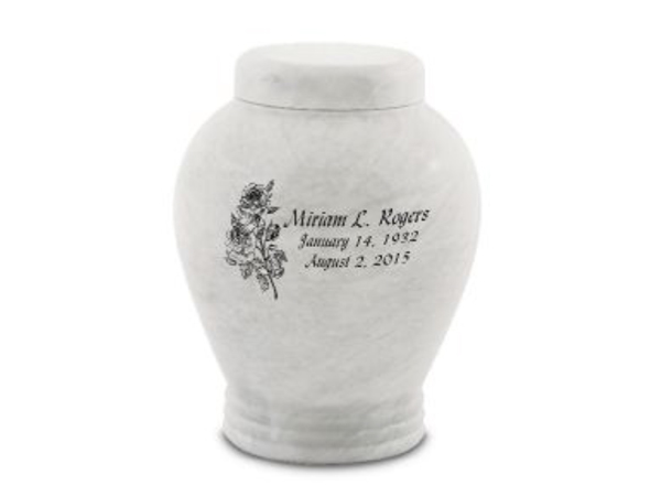 Antique White Urn