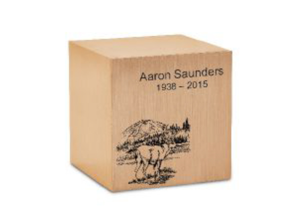 Bronze Cube Keepsake