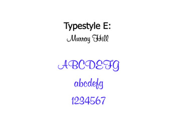 Typestyle E - Murray Hill