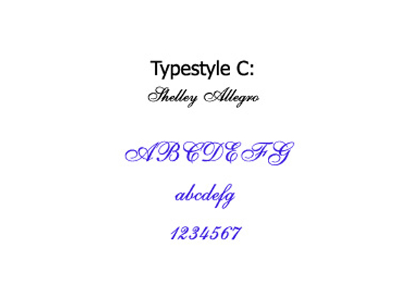 Typestyle C - Shelley Allegro