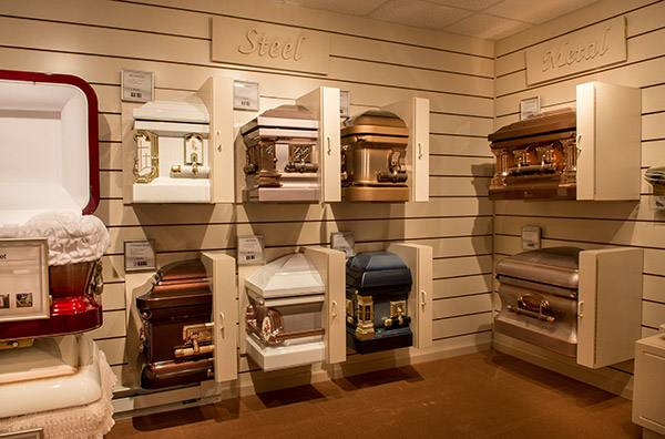 EWSFS casket and urn selection room