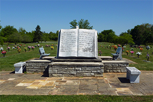 Grave memorial at Riverview Memorial Gardens