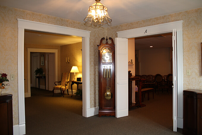 Inside Guilford Funeral Home