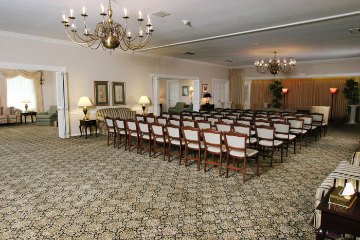 Large rooms for visitation and service
