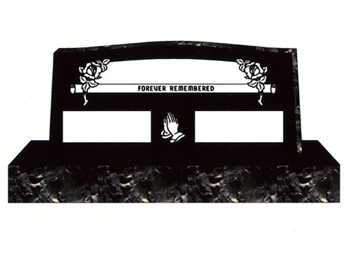 Grave marker example