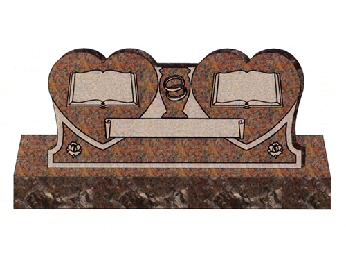 Family hearts monument