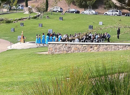 A Wedding at Mountain View Cemetery