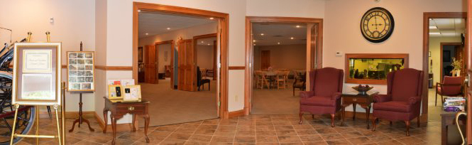 Panoramic view of our entry way