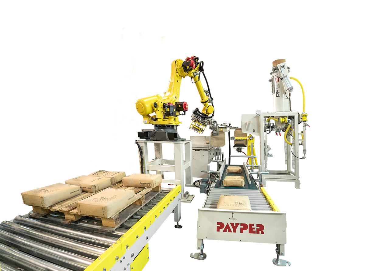 Paletización compacta de robot