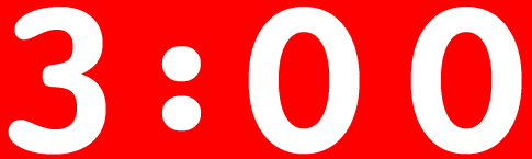 3 minute countdown 3 minute countdown