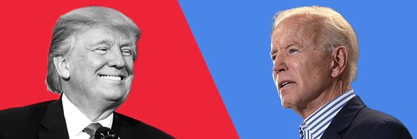 Image of President Joe Biden and Donald Trump