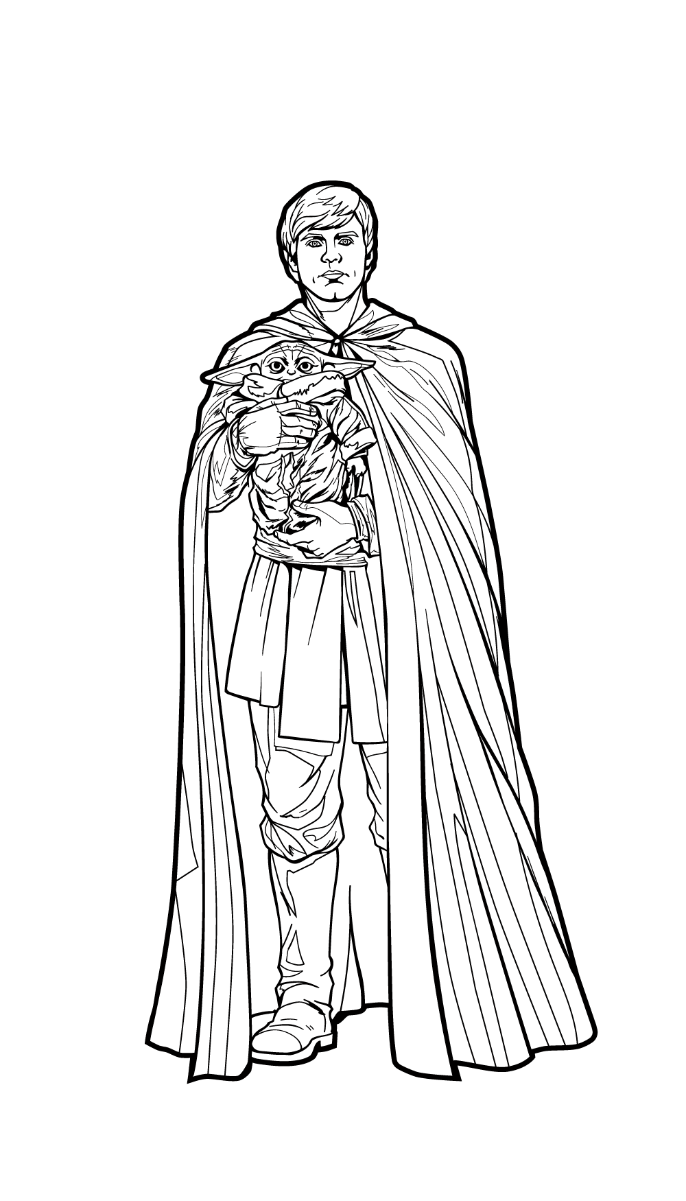 Luke Skywalker with Grogu