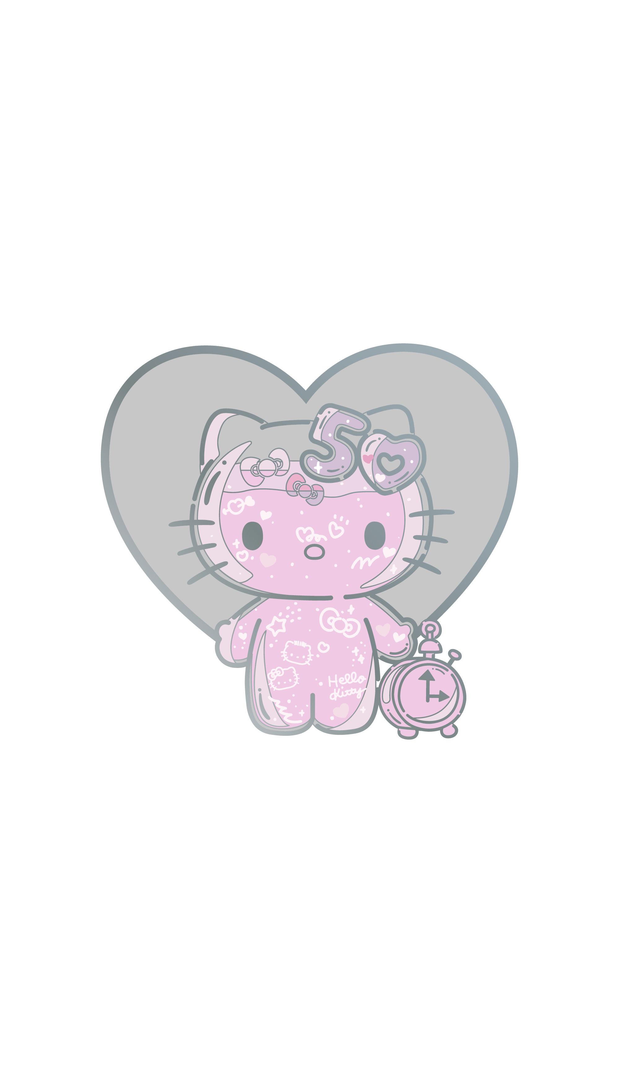 Hello Kitty with Clock